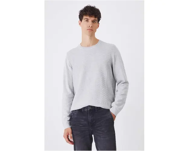 Medicine pulover barbati, culoarea gri, light