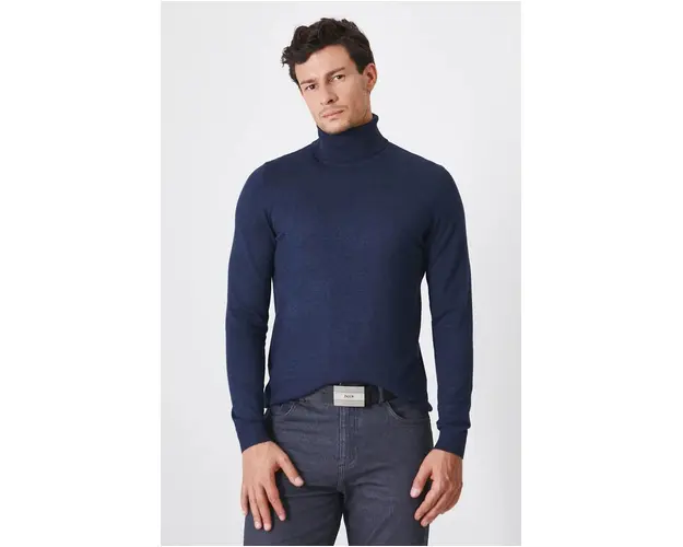 Medicine pulover barbati, culoarea bleumarin, light