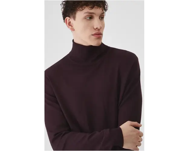 Medicine pulover barbati, culoarea bordo, light