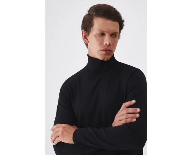 Medicine pulover barbati, culoarea negru, light