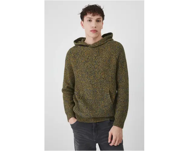 Medicine pulover de bumbac barbati, culoarea turcoaz, calduros