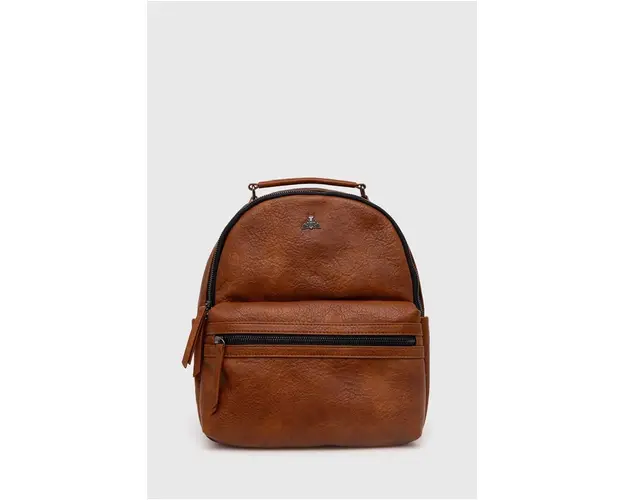 Medicine rucsac femei, culoarea maro, mare, neted