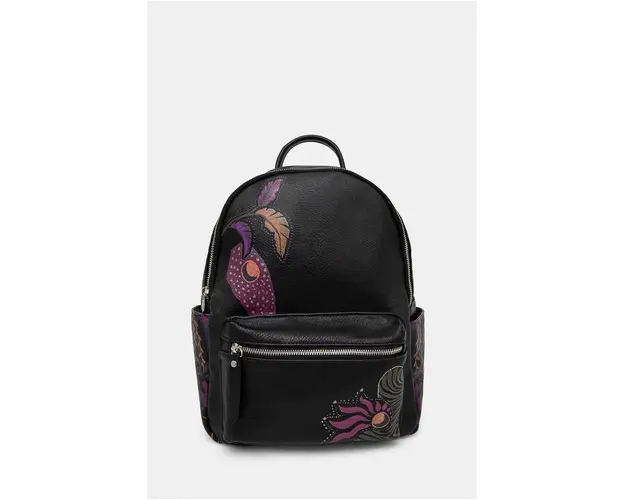 Medicine rucsac femei, culoarea negru, mare, cu imprimeu