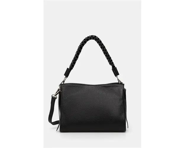 Medicine poseta de piele culoarea negru