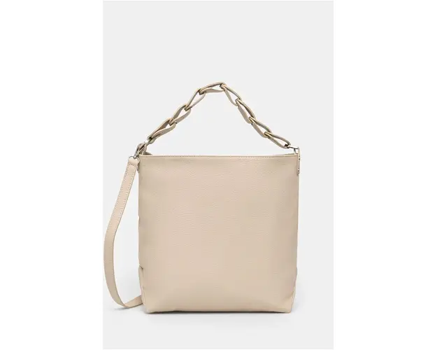 Medicine poseta de piele culoarea bej