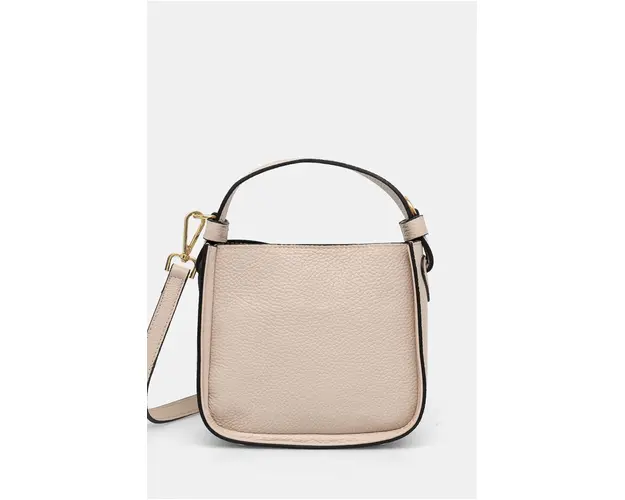 Medicine poseta de piele culoarea bej