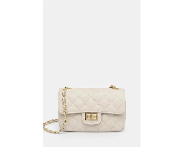 Medicine poseta de piele culoarea bej