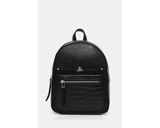 Medicine rucsac femei, culoarea negru, mic, neted