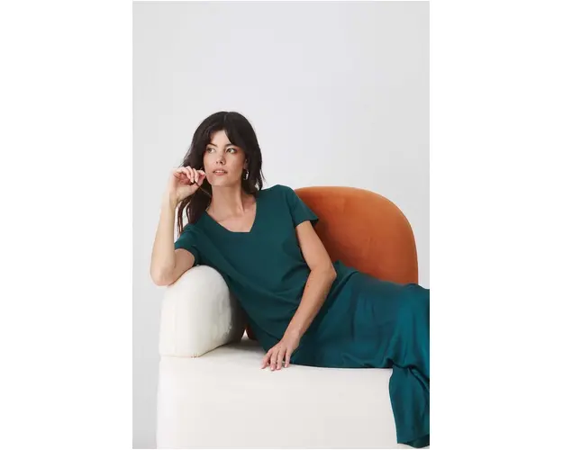 Medicine tricou femei, culoarea verde