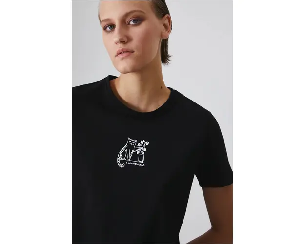 Medicine tricou femei, culoarea negru