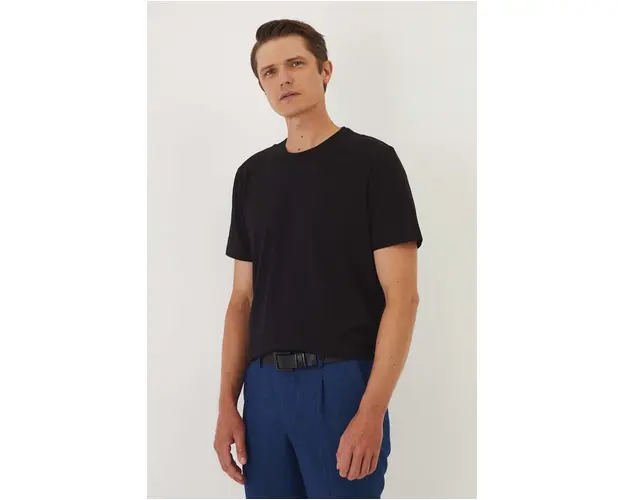 Medicine tricou barbati, culoarea negru, neted