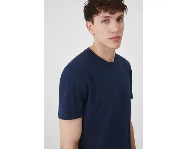 Medicine tricou barbati, culoarea bleumarin, uni