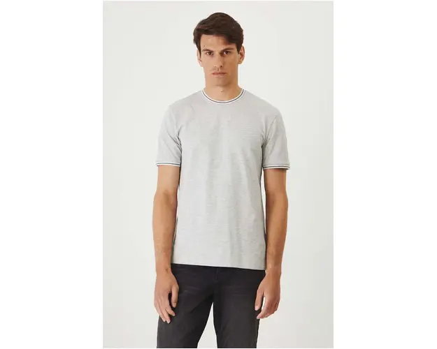 Medicine tricou barbati, culoarea gri, melanj