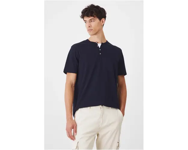 Medicine tricou barbati, culoarea bleumarin, uni