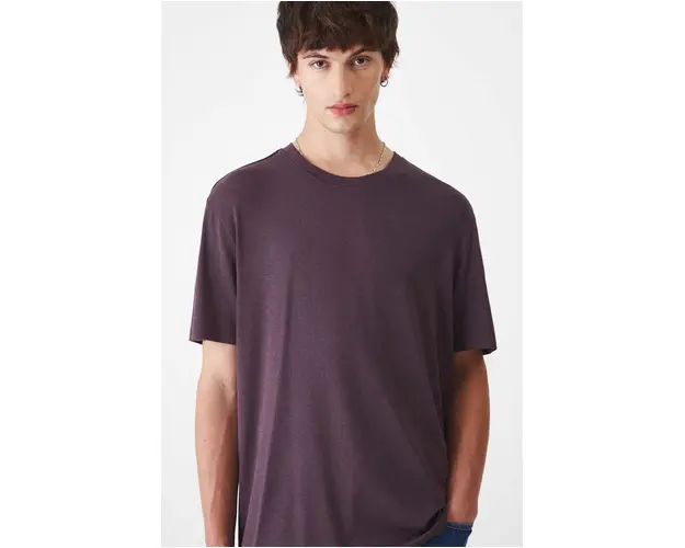 Medicine tricou barbati, culoarea bordo, neted