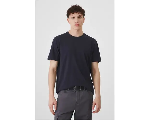 Medicine tricou din bumbac barbati, culoarea bleumarin, uni