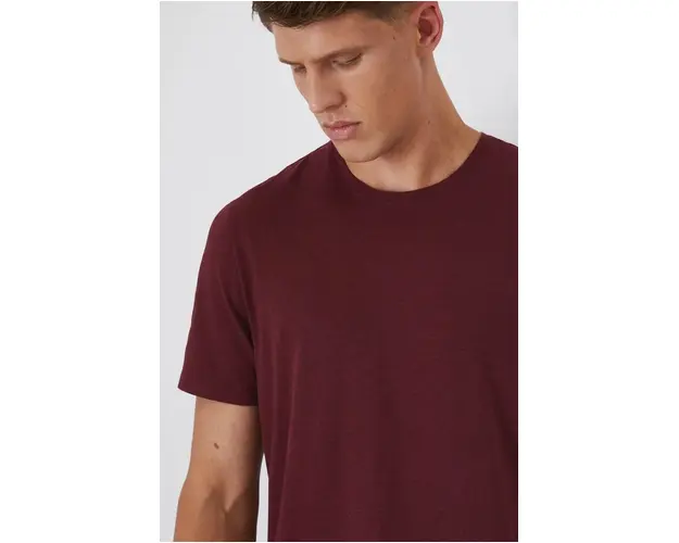 Medicine tricou barbati, culoarea bordo, melanj