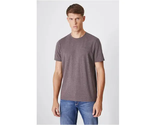 Medicine tricou barbati, culoarea maro, melanj