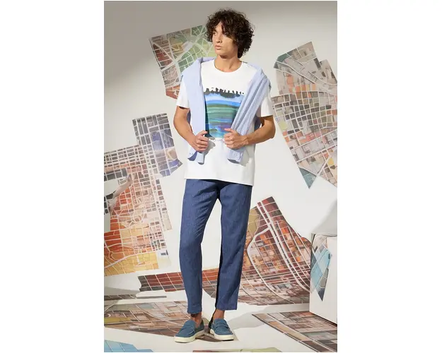 Medicine tricou din bumbac barbati, culoarea alb, cu imprimeu