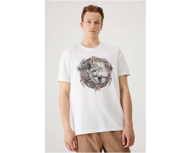 Medicine tricou barbati, culoarea alb, cu imprimeu