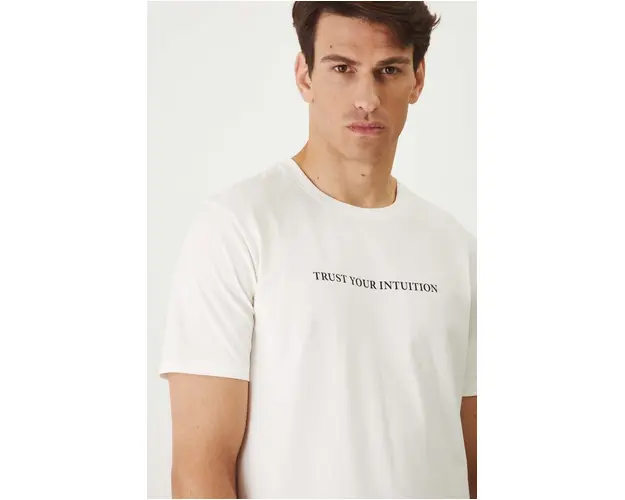 Medicine tricou barbati, culoarea bej, cu imprimeu