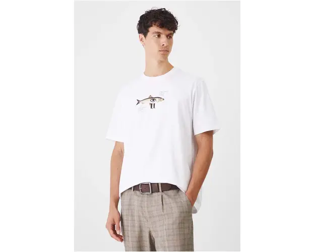 Medicine tricou barbati, culoarea alb, cu imprimeu