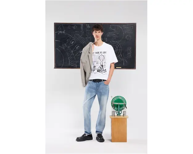 Medicine tricou barbati, culoarea alb, cu imprimeu