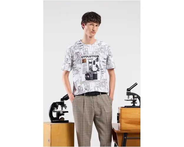 Medicine tricou barbati, culoarea alb, modelator