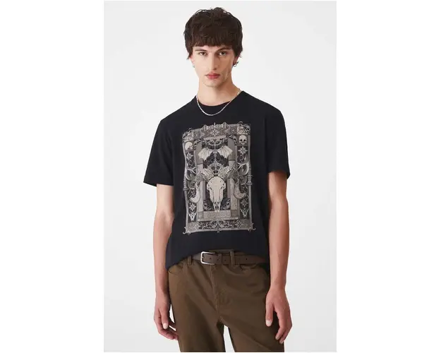 Medicine tricou barbati, culoarea negru, cu imprimeu