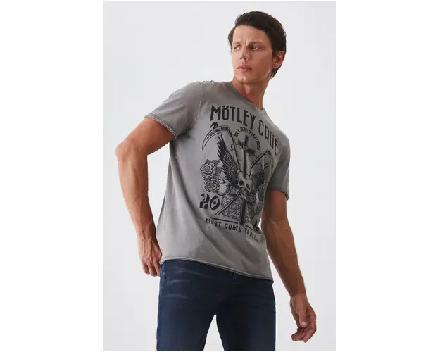 Medicine tricou din bumbac barbati, culoarea gri, cu imprimeu