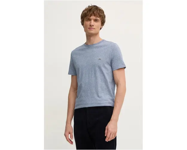 Lacoste tricou din bumbac barbati, neted, TH6709
