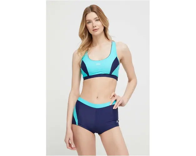 Aqua Speed costum de baie din doua piese Fiona culoarea turcoaz, cupa usor rigidizata