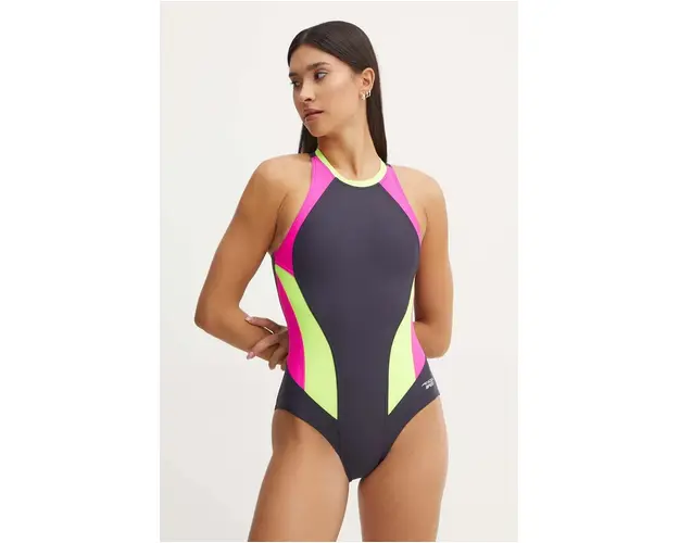 Aqua Speed costum de baie dintr-o bucata Nina culoarea negru, cupa moale