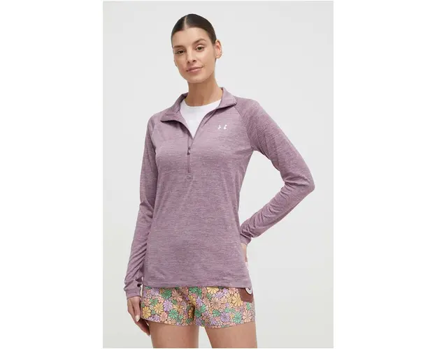 Under Armour hanorac de antrenament Tech culoarea gri, melanj 1320128-001