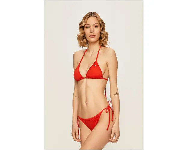 Puma sutien de baie 907666 culoarea rosu, cupa usor rigidizata 907666