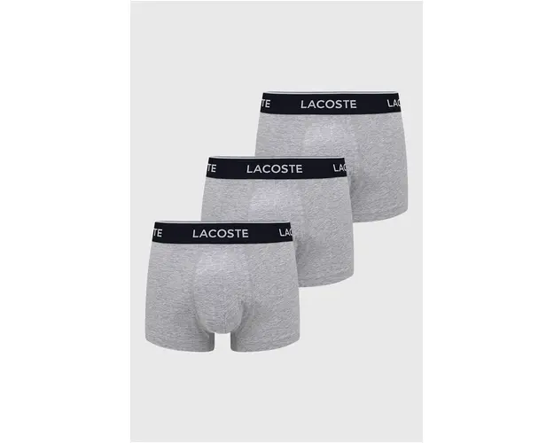 Lasoste boxeri (3-pack) barbati, culoarea gri 5H3389-NUA