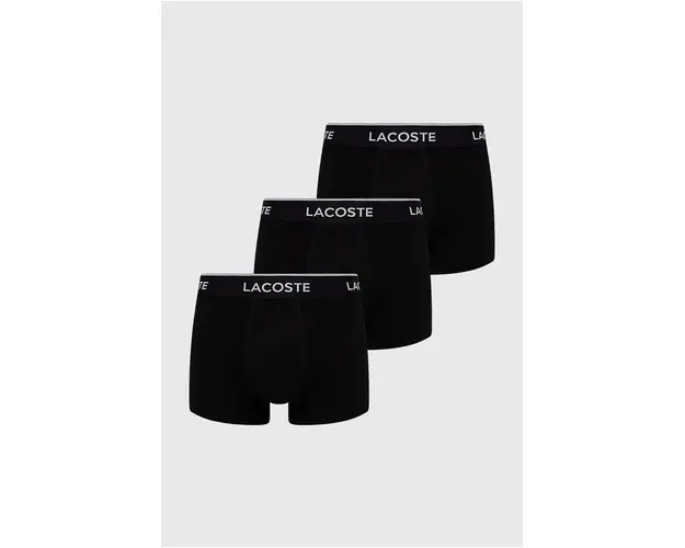 Lasoste boxeri (3-pack) barbati, culoarea negru 5H3389-NUA