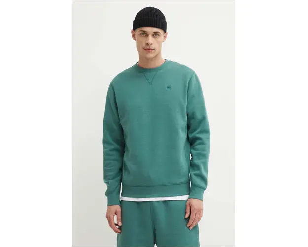 G-Star Raw bluza barbati, culoarea albastru marin, neted