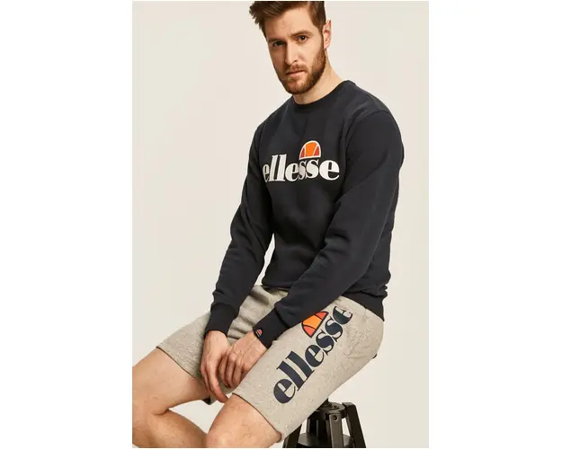 Ellesse bluza barbati, culoarea albastru marin, modelator SHC07930-DARKGREYMA