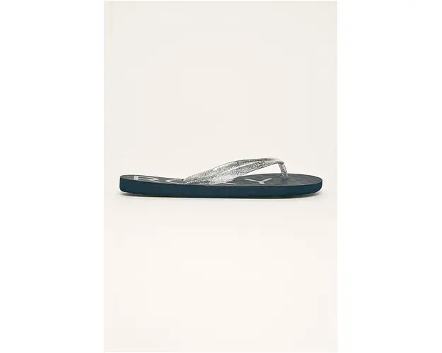 Roxy slapi Viva femei, culoarea argintiu, cu toc plat ARJL100873