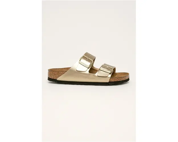 Birkenstock papuci Arizona femei, culoarea auriu, 1016111