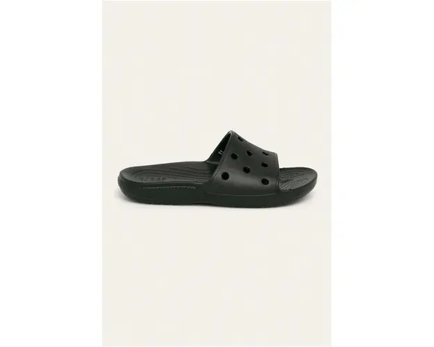Crocs papuci Classic Slide femei, culoarea negru 206761