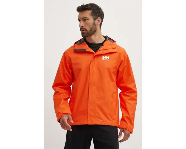 Helly Hansen geaca barbati, culoarea portocaliu, de tranzitie