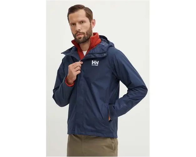 Helly Hansen geaca barbati, culoarea albastru marin, de tranzitie