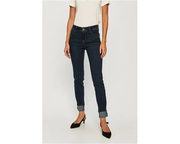 Morgan Jeans femei culoarea albastru marin