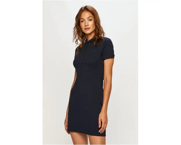 Lacoste rochie culoarea bleumarin, mini, model drept EF5473-001