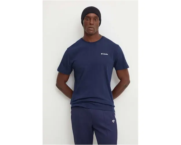 Columbia tricou barbati, culoarea bleumarin, cu imprimeu 1680053-014