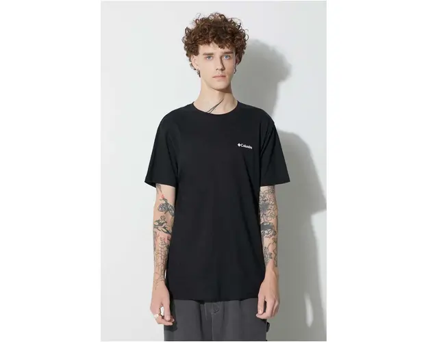 Columbia tricou barbati, culoarea negru, cu imprimeu 1680053-014