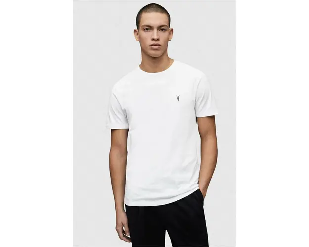 AllSaints tricou din bumbac culoarea roz, neted