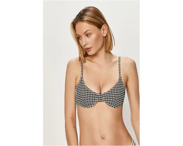 Pepe Jeans Sutien de baie culoarea albastru marin, cupa usor rigidizata